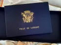 Livre d'or plein cuir et dorure