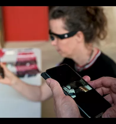 Captation avec la médiatrice de la Maison des Tresses et Lacets 2023