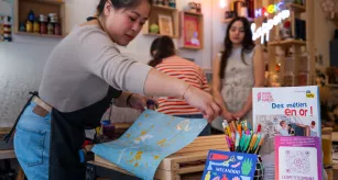Atelier de papier marbré