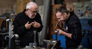 Serge Pascal et Cédric Suire - Releveur-Repousseur © Julie Limont - Mémoire de savoirs