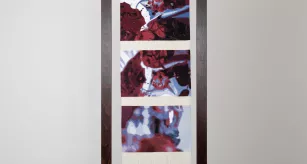 Photographie de la pièce présentée par Diane Collongues au PAMA 2022 nommée "Indécise et reposé", triptyque de haute-lice. © Augustin Détienne - Institut pour les Savoir-Faire Français