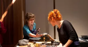 Fanny Boucher et Marie Levoyet à Homo Faber en 2022, Photo Pozzoli